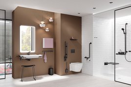 Badezimmer mit barrierefreier Ausstattung von HEWI