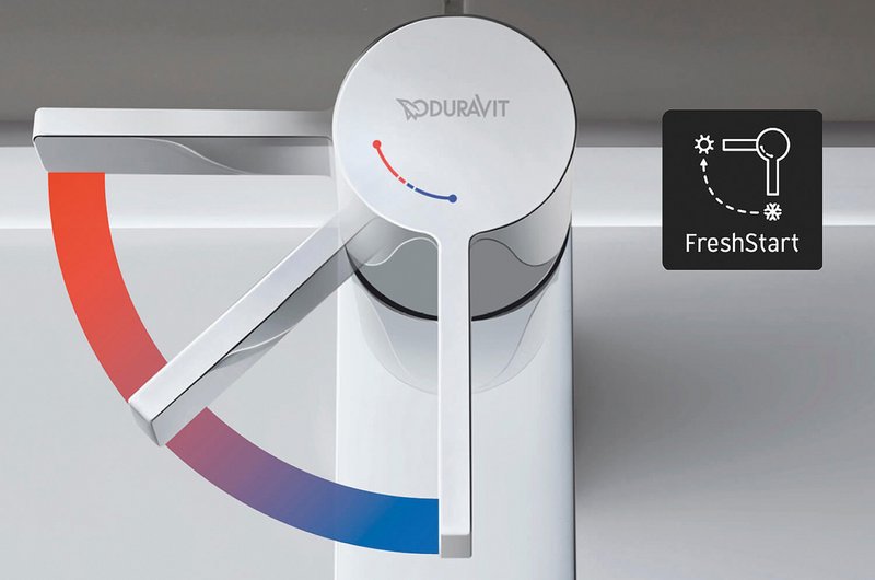 Einhebelmischern von Duravit in FreshStart-Variant