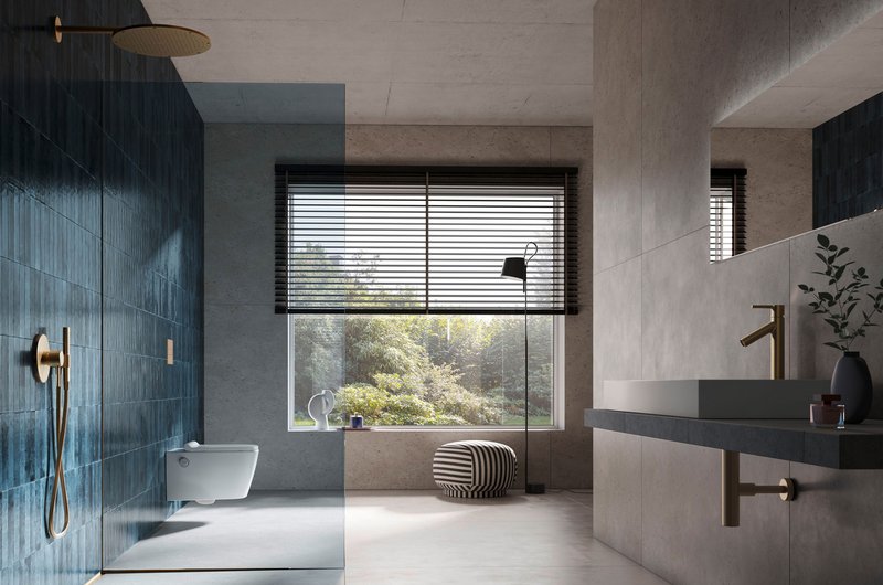 Badezimmer mit einem Dusch-WC von Tece