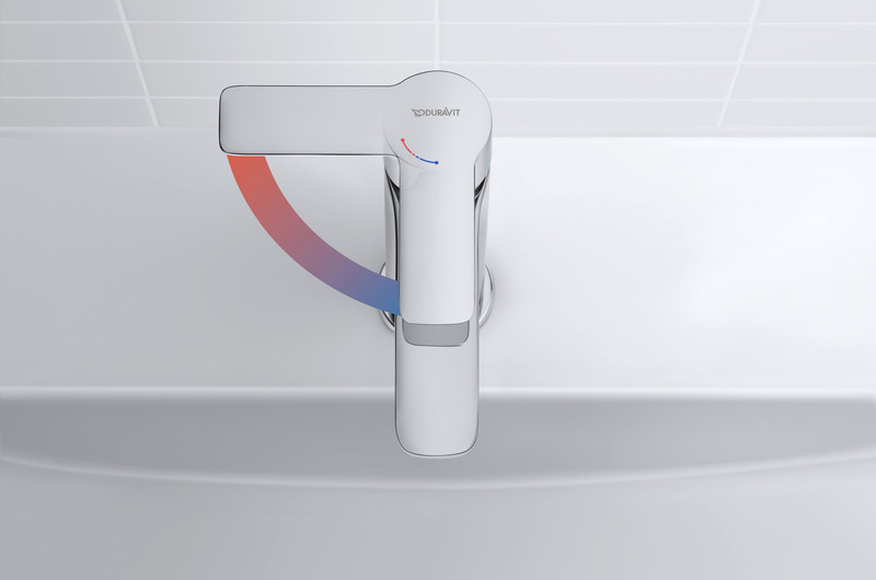 Waschbecken-Armatur der Komplattbadserie D-Code von Duravit