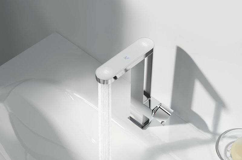 Berührungslose Armatur Grohe Plus digital mit Möglichkeit zum Strahlwechsel