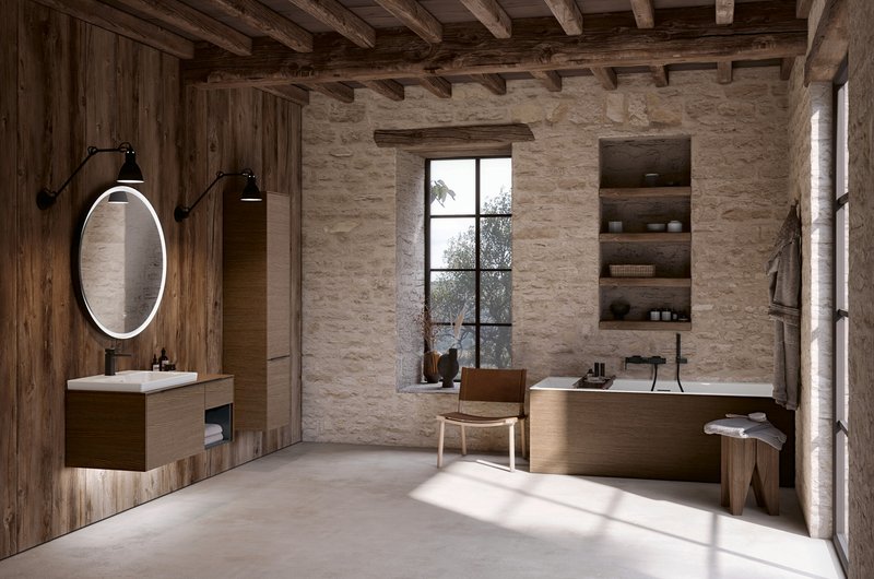 Badezimmer mit natürlicher Anmutung von Villeroy & Boch