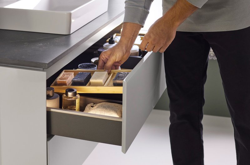 Ordnungssystem im Waschtischunterschrank