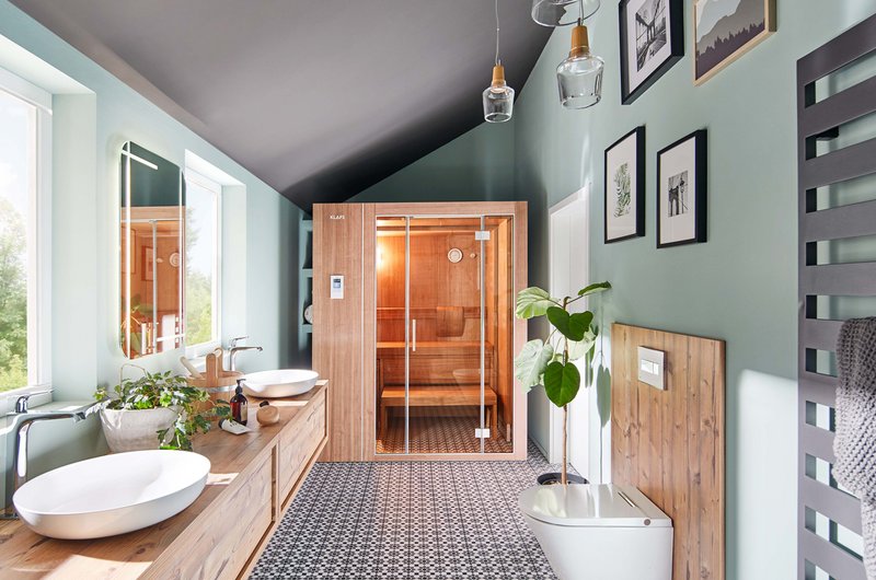 BAdezimmer mit Sauna S1 von Klafs