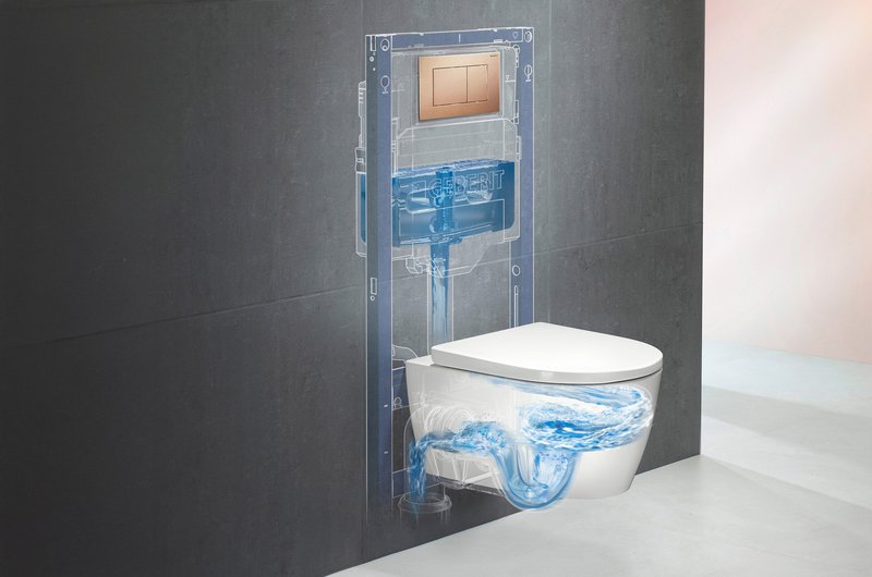 Funktionsweise WC-System iCon von Geberit