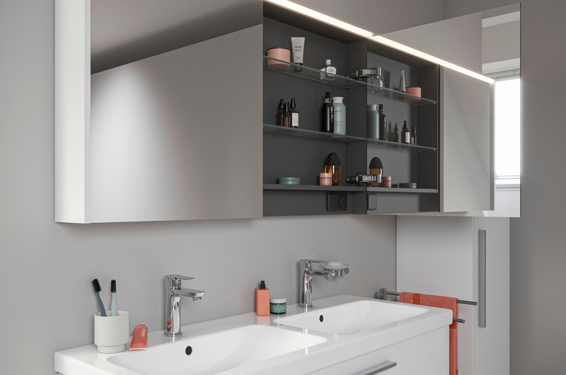 Spiegelschrank der Komplattbadserie D-Code von Duravit