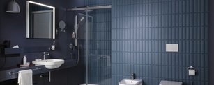 Badezimmer ausgestattet mit der Komplettbadserie D-Code von Duravit in klassischem Design