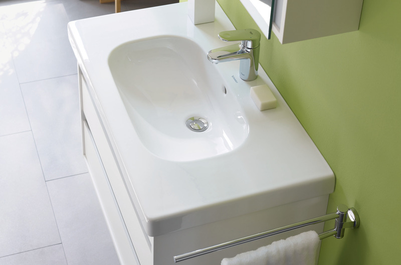 Waschtisch der Komplattbadserie D-Code von Duravit